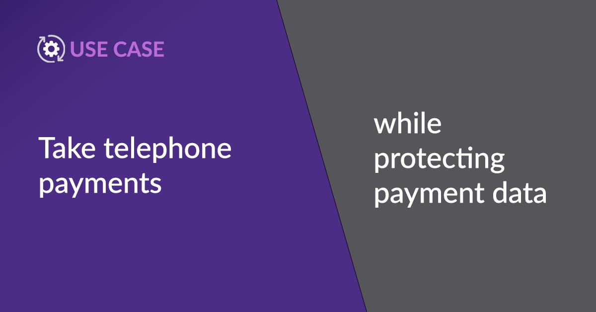 Use Case: PCI compliance software for agent assisted payments