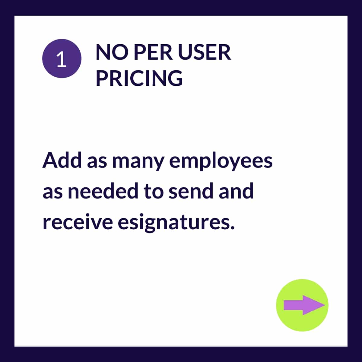 PDCflow eSignature Pricing - No per user pricing